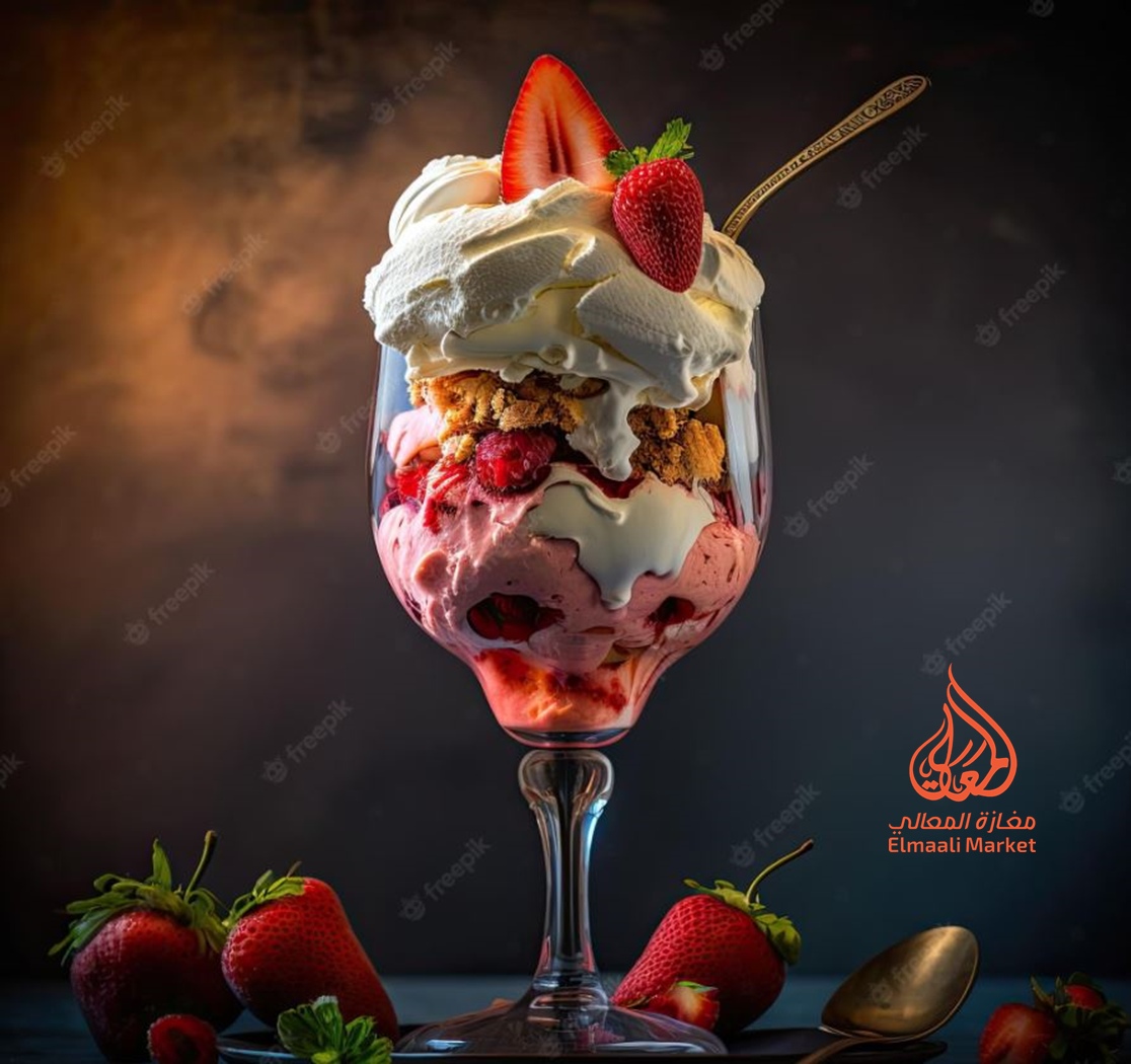 Ice Cream Spécial El maali à table