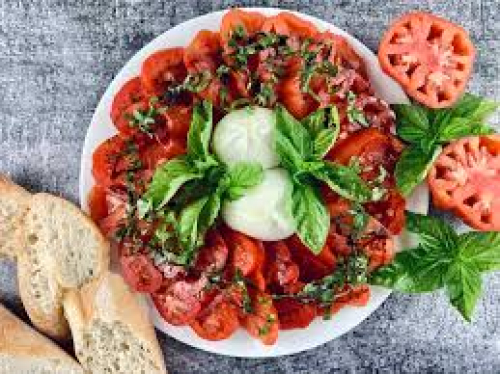 Burrata  capres