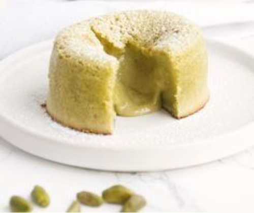 Fondant Chocolat blanc- pistache 