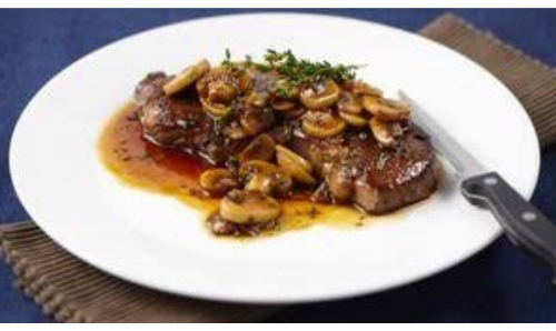 Entrecôte aux shampignion 