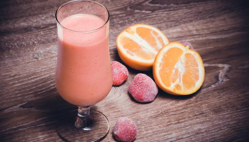 Smouthie oronge fraise 