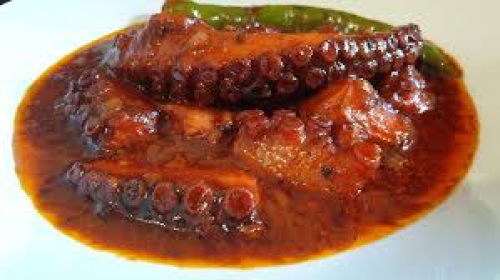 Poulpe en sauce