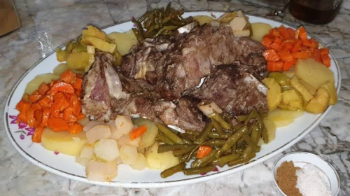 مفور — Viande a la vapeur