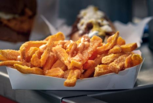 Frites sauce gruyére