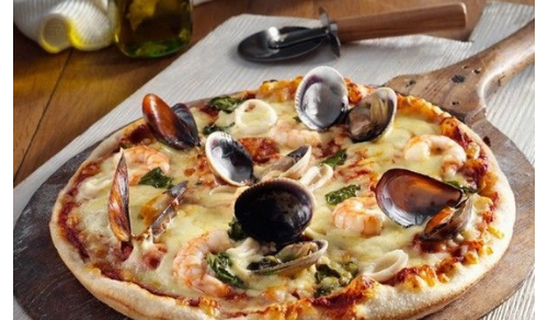 Pizza fruits de mer