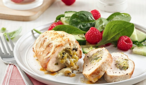 Plat escalope farcie 