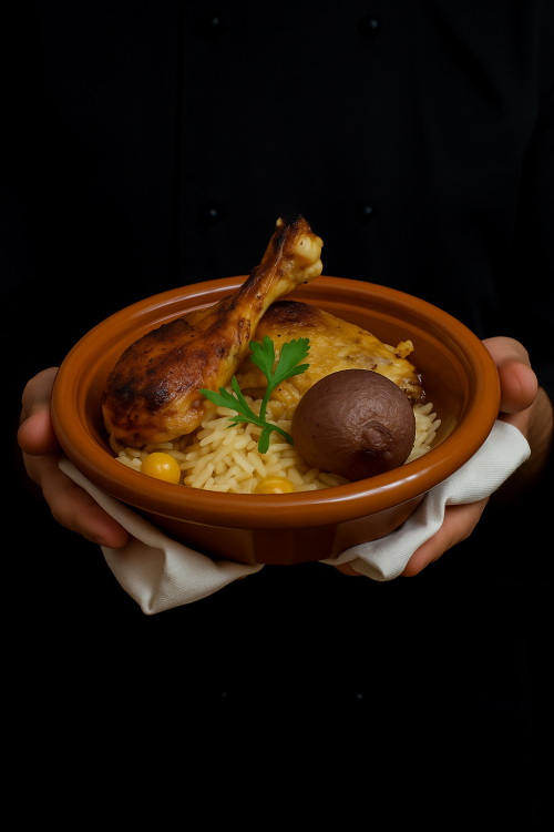 Riz pilaf au poulet 