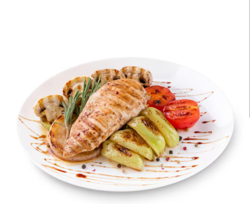 ESCALOPE DE POULET GRILLÉE A LA POÊLE A 
